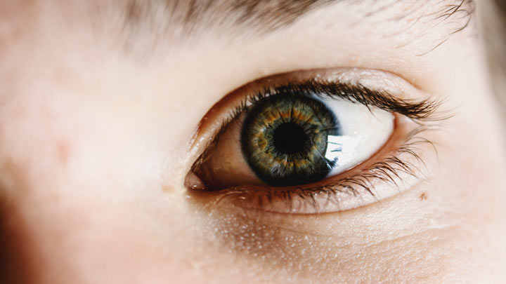 closeup of an eye
