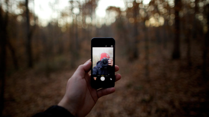 smartphone in hand