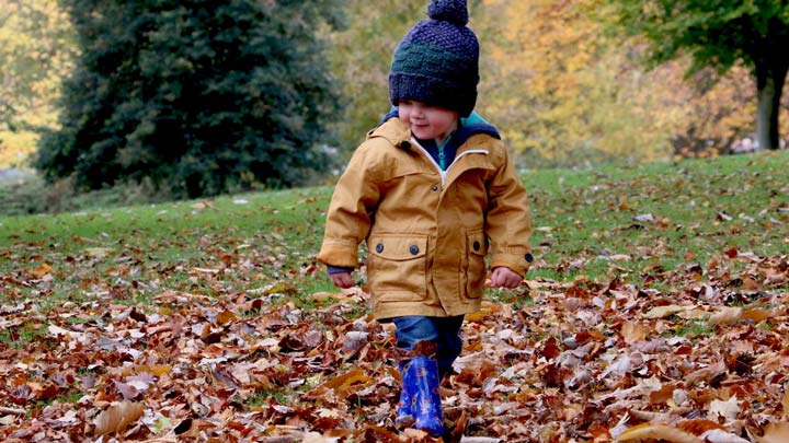 a little boy outdoors