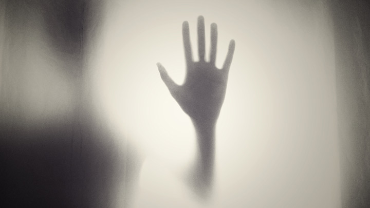 silhouette of a hand