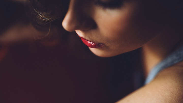 A profile of a woman
