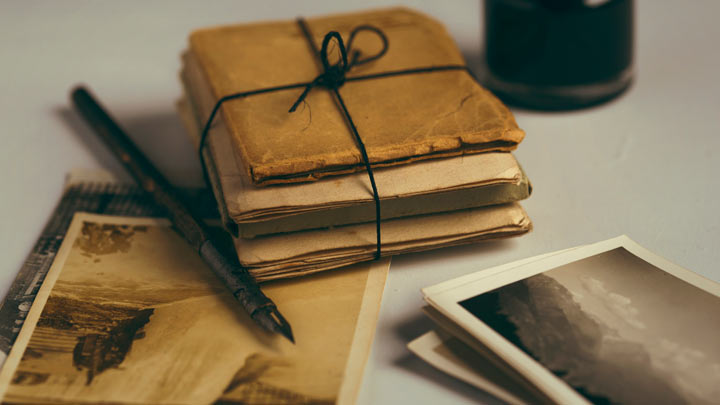 old photos and folders