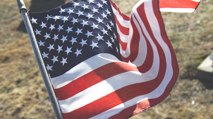 an american flag