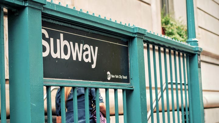 NYC Subway entrance - imagery for "23rd and 8th" by Jessica Bonder