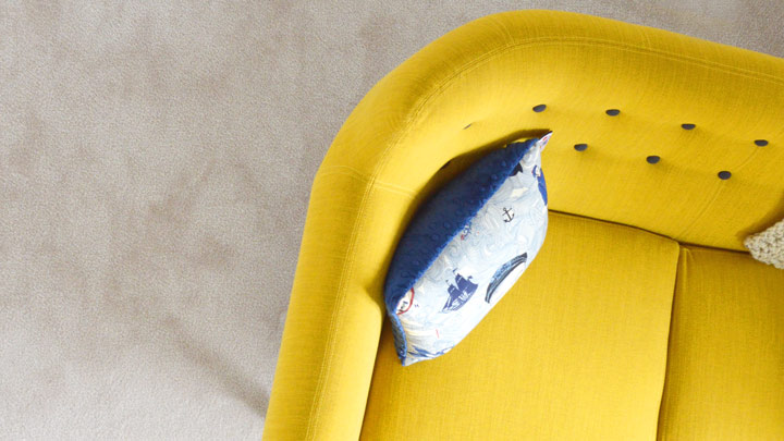 Couch corner - imagery for "The Detective’s Chair (6)" by Anne M. Carson