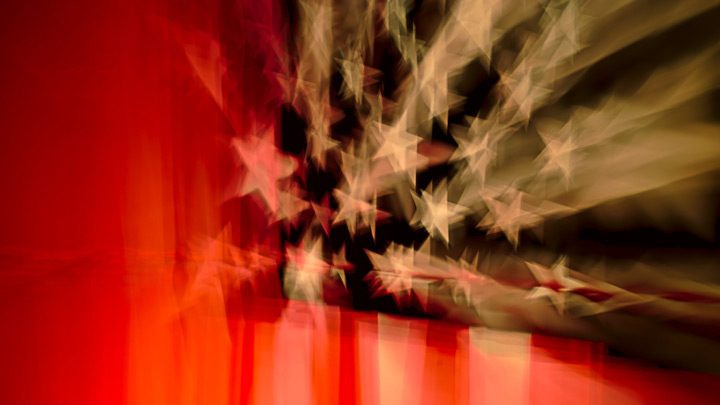 American flag, image for 45 by Cindy Hochman