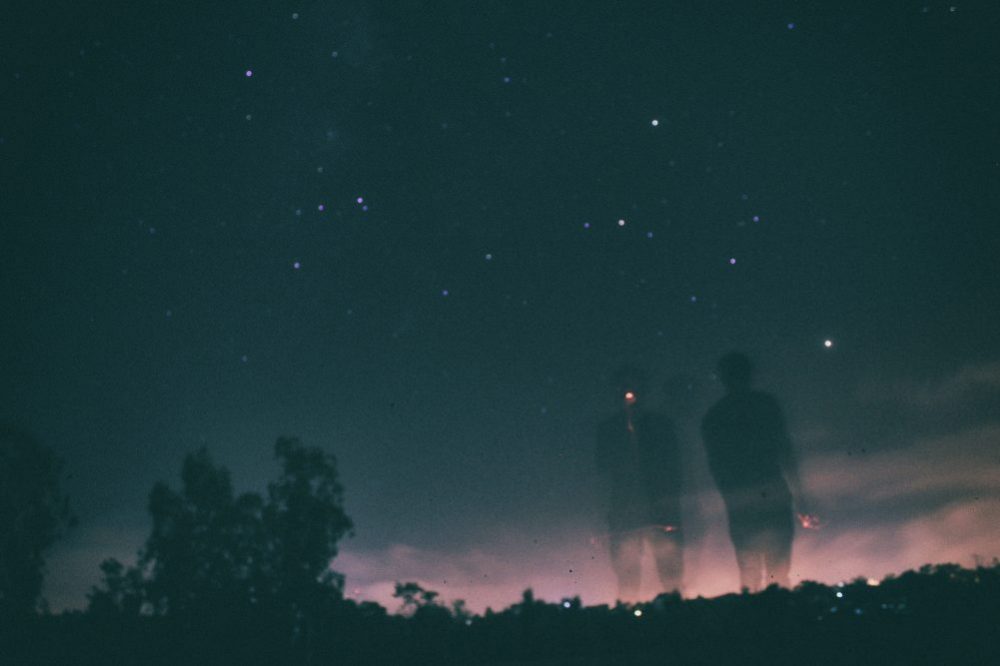 night sky, image for "This is a Universe" by John Michael